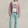 Vestes réversibles en sergé madras gris Ralph Lauren pour homme