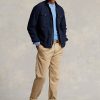 Vestes surchemise Oxford teintées en pièce Ralph Lauren bleu marine pour homme Vestes surchemise Oxford teintées en pièce Ralph Lauren bleu marine pour homme