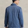 Vestes utilitaires en sergé à chevrons bleu Ralph Lauren pour homme Vestes utilitaires en sergé à chevrons bleu Ralph Lauren pour homme