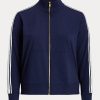Vestes zippées en French Terry Ralph Lauren bleu marine pour femme Vestes zippées en French Terry Ralph Lauren bleu marine pour femme